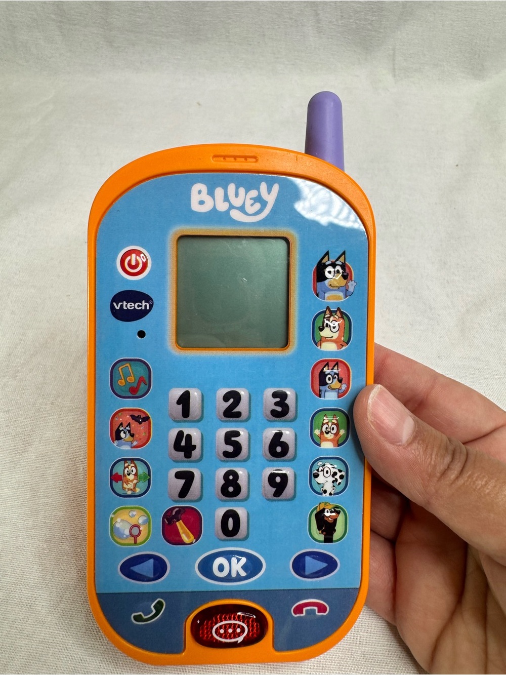 VTech Bluey Ring Ring Phone Preschool Learning Toy Games Activities TESTED